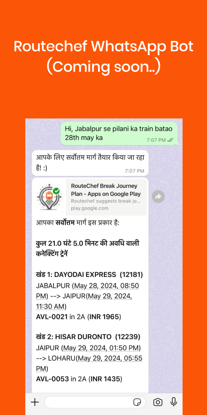Whatsapp Bot with Local Language support